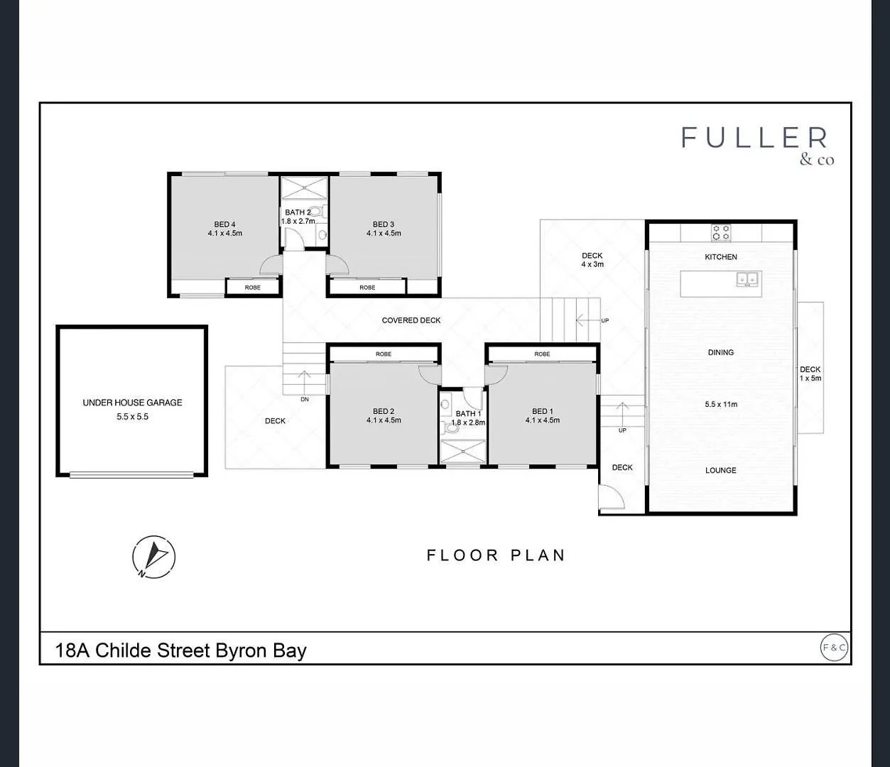 Fuller Holidays - Belongil Beach Pavilion House, 18A Childe St Byron Bay Holiday home